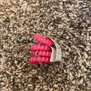 Hot pink small teleties